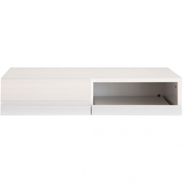 レンジ下トレー Avenir(アベニール) 2連トレー+引出付 ホワイト