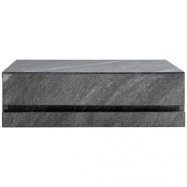 レンジ下トレー Avenir(アベニール) トレー+引出付 大理石柄グレー