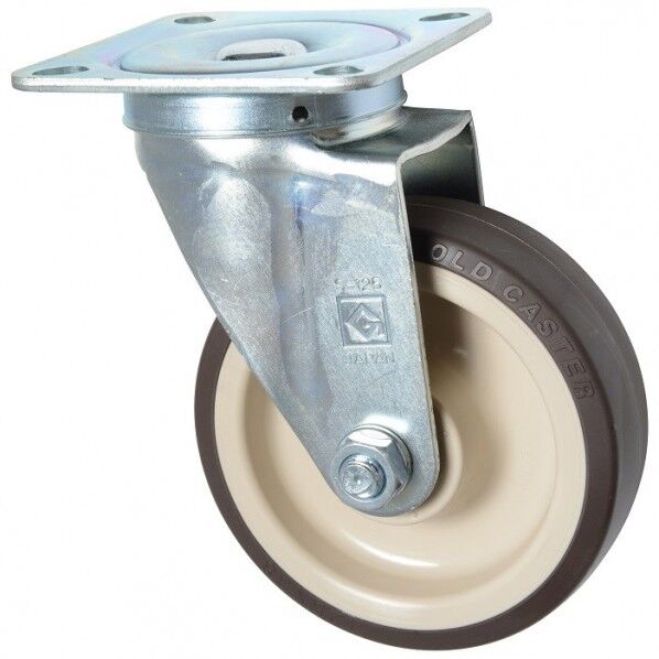 東正車輌 ゴールドキャスター 中荷重 自在キャスター125φ ウレタン車 SJ-125UB 1個