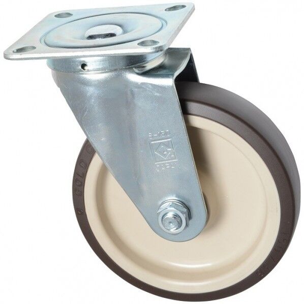 東正車輌 ゴールドキャスター 中荷重 自在キャスター150φ ウレタン車 SJ-150UB 1個