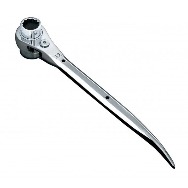 ラチェットレンチ 19/24 曲がり・12869