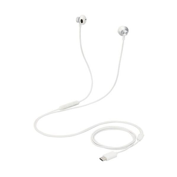 【法人専用品】イヤホン USB Type-C デジタル式 セミオープン 14.2mmドライバ シルバー EHP-DF10IMSV 1点