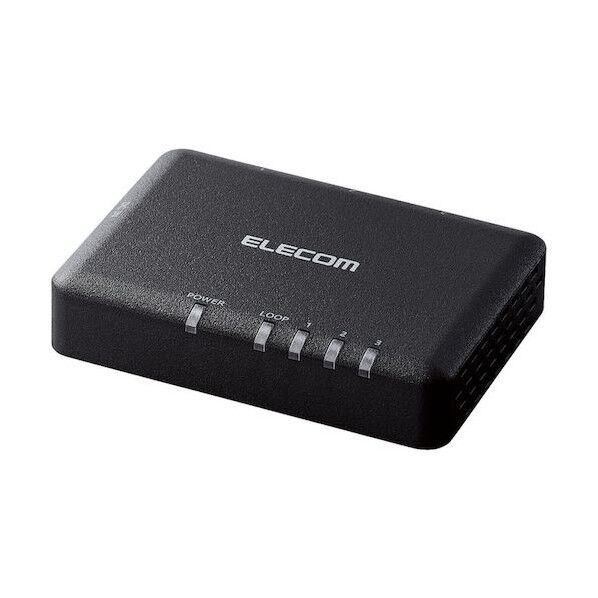 Giga対応スイッチングハブ 3ポート プラスチック筐体 小型 ブラック EHC-G03PA2-SB 1点