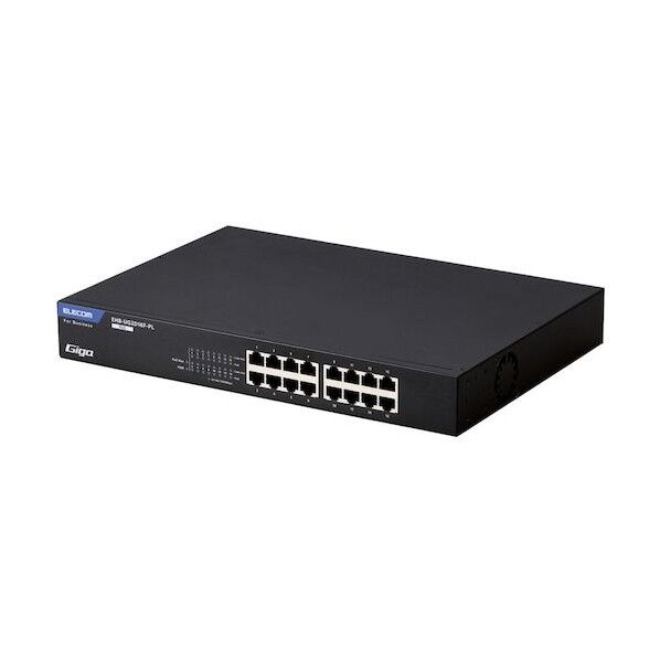  【法人専用品】法人向けスイッチングハブ アンマネージ Giga PoE 16ポート 3年保証 EHB-UG2D16F-PL 1点