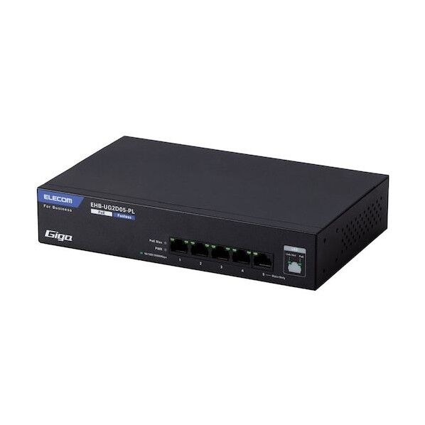 【法人専用品】法人向けスイッチングハブ アンマネージ Giga PoE 5ポート 3年保証 EHB-UG2D05-PL 1点