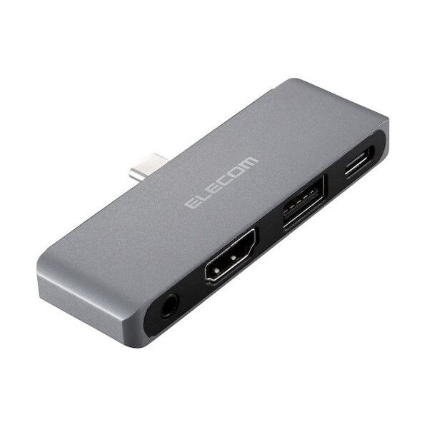 Type-C直挿しドッキングステーション USB PD対応 シルバー