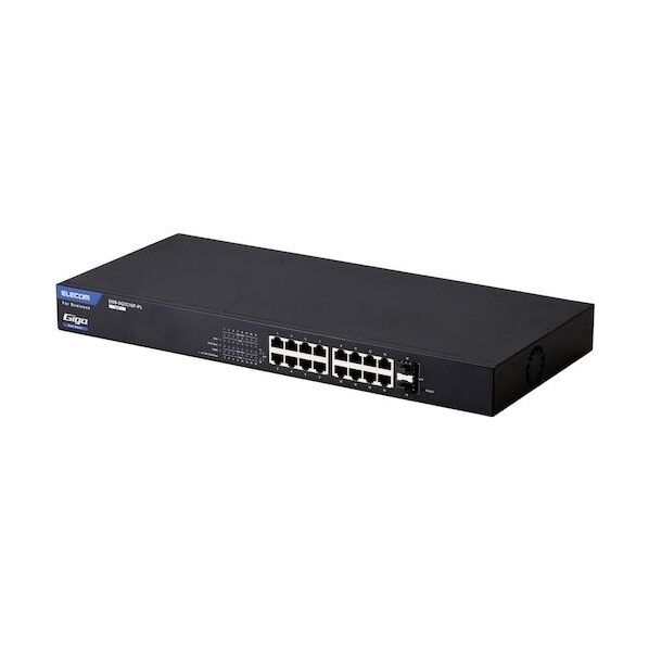  【法人専用品】法人向けスイッチングハブ WEBスマート Giga PoE 16ポート 3年保証 EHB-SG2C16F-PL 1点