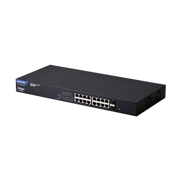  【法人専用品】法人向けスイッチングハブ WEBスマート Giga PoE 16ポート 大容量 3年保証 EHB-SG2C16F-HPL 1点