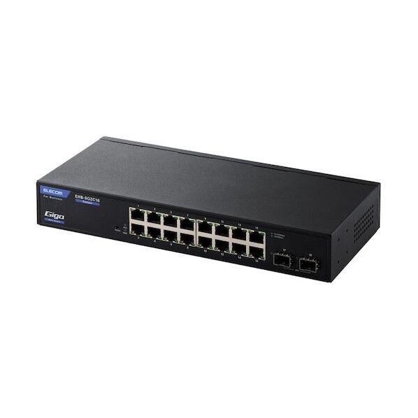 【法人専用品】法人向けスイッチングハブ WEBスマート Giga 16ポート 3年保証 EHB-SG2C16 1点
