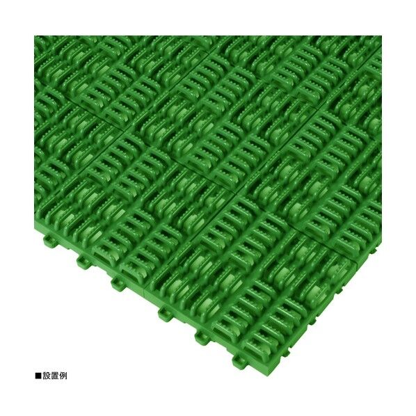 クロスラインマットエース150X150グレー