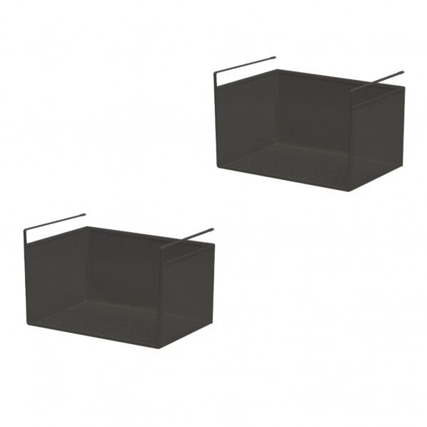 吊り式バスケット2個セット ブラック HGB-02x2pcs BK 1セット