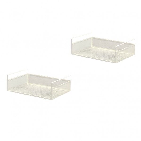 吊り式バスケット2個セット ホワイト HGB-03x2pcs WH 1セット