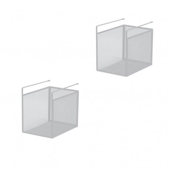 吊り式バスケット2個セット ホワイト HGB-05x2pcs WH 1セット