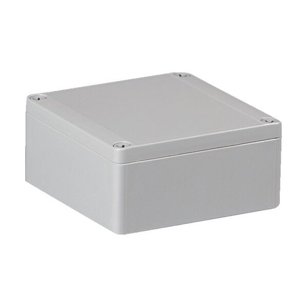 防水・防塵ポリカボックス ホワイトグレー 125×125×60 SPCP131306G 1点