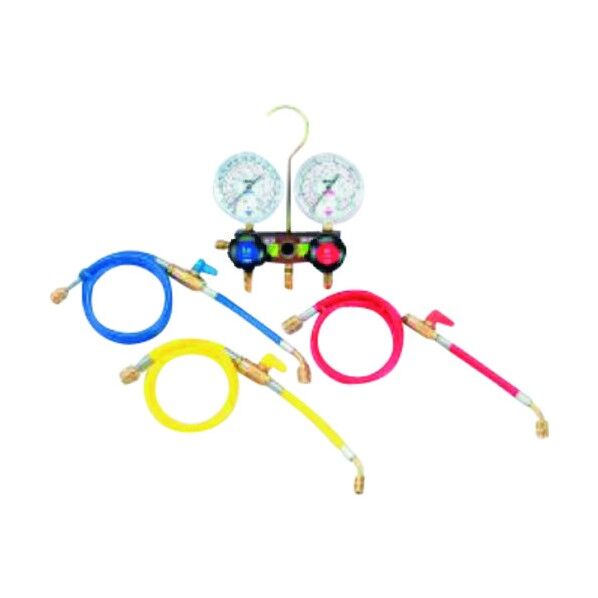 ゲージマニホールド･バルブ付チャージホース仕様キット(R404A、R407C、R507A、R134a) TA124V-2 1セット