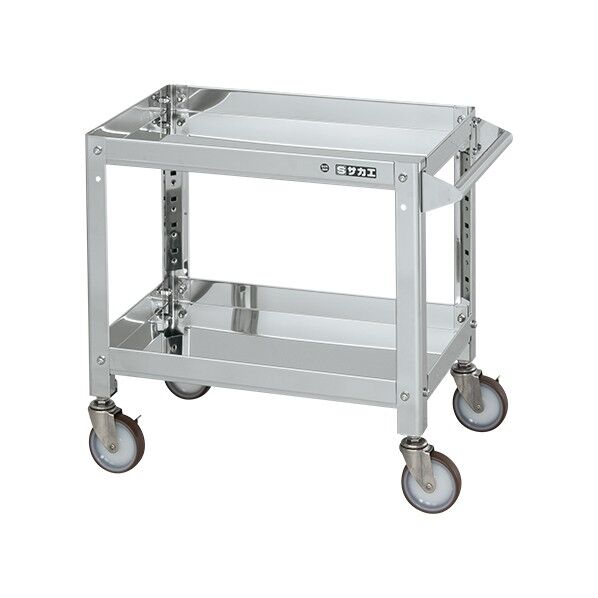 ステンレススーパーワゴン(SUS304/ねじ込み式ナイロンウレタン車/ステンレス金具仕様)