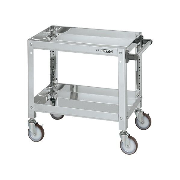 ステンレススーパーワゴン(SUS430/ねじ込み式ナイロンウレタン車/スチール金具仕様)