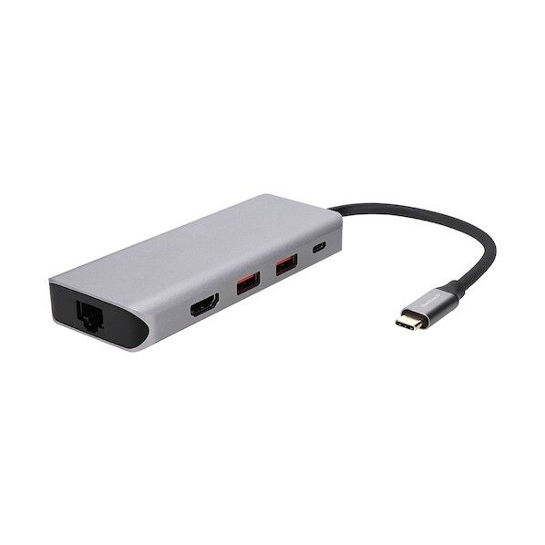 タイプC-HDMI、LAN、Type-A×2 対応Type-Cハブ