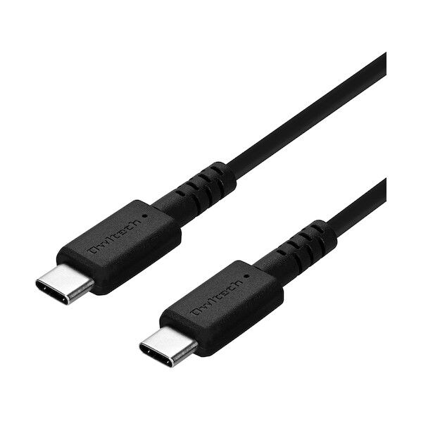 PD60W やわらかく断線に強い USB C to Cケーブル1.2m ブラック OWL-CBPTCC12-BK 1個