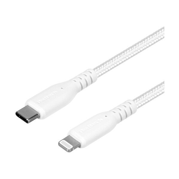 断線に強く柔らかい タイプC to Lightningケーブル 1m ホワイト OWL-CBA4LC10-WH 1個