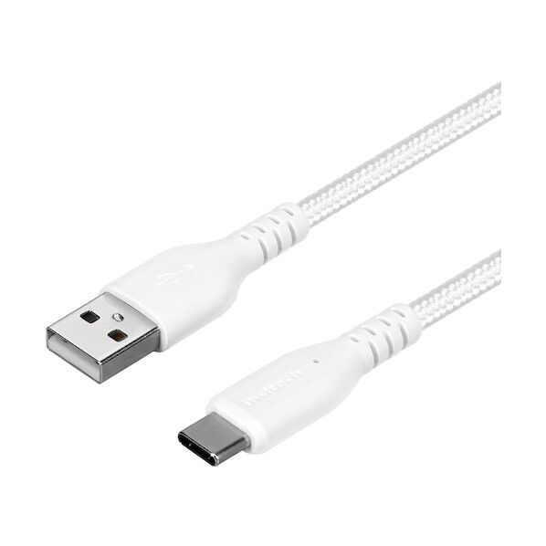 断線に強く柔らかい USB タイプA to Cケーブル 3m ホワイト OWL-CBA4CA30-WH 1個