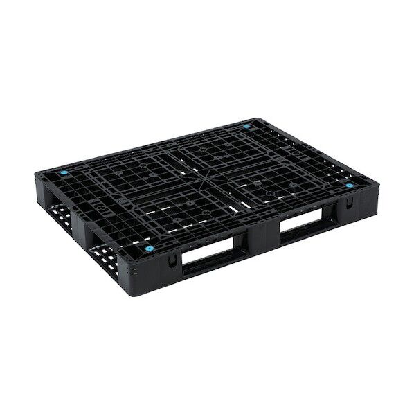 リサイクルプラスチックパレット D4-1013再生ブラック 805687 80568700BKRCP 1点