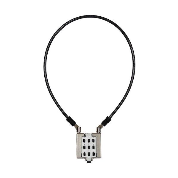 和気産業 可変プッシュボタン錠 ワイヤータイプ 60cm IB-163 1個