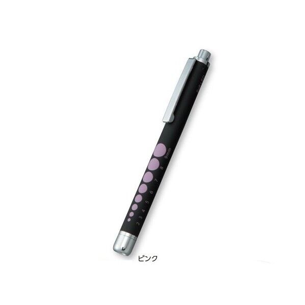 ラバー調ソフトLEDペンライト ピンク 8-6494-01 1個