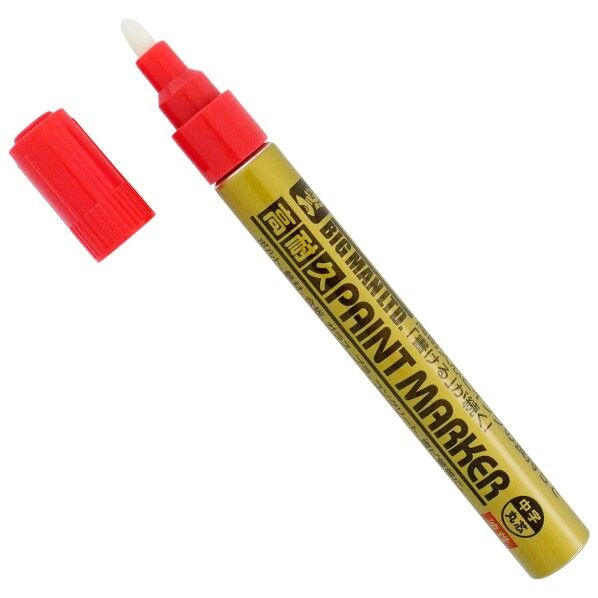 BIGMAN 高耐久ペイントマーカー 6ml 赤 TSB-003 1本...
