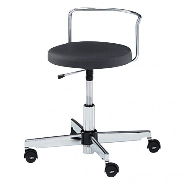 クリーンルームチェア (リング無し) 590×590×530~620mm 9-5701-01 1個