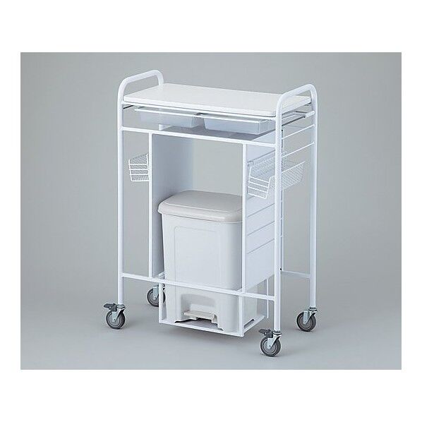 小型処置車 ホワイト 700×345×980mm 8-8852-01 1