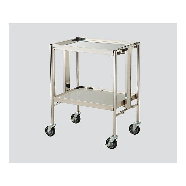 折りたたみ回診車 2段車 660×450×850mm 8-8870-01 1