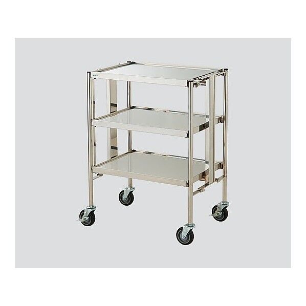 折りたたみ回診車 3段車 660×450×850mm 8-8870-02 1