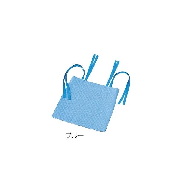キルティング花柄 採尿バッグカバー (ブルー)