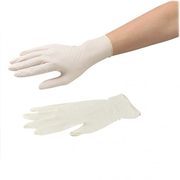 ナビロール手袋(指先エンボス・エコノミーパウダーフリー) 1箱(100枚入) L 8-9971-01 100枚