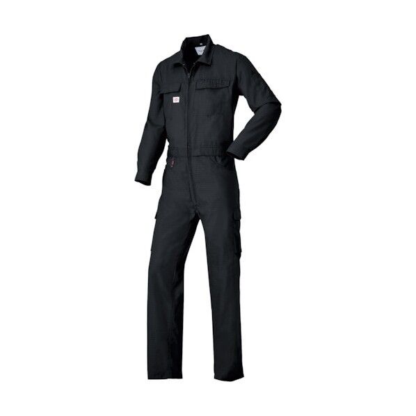AUTO-BI 腰割れつなぎ服6955-006ブラック-L