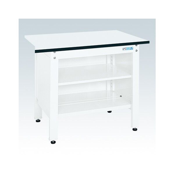 一人用作業台(CP/耐荷重350kg/ポリエステル天板/H740/3方パネル付)