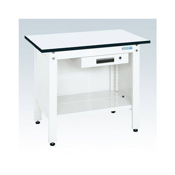一人用作業台(CP/耐荷重350kg/ポリエステル天板/H740/3方パネル付)