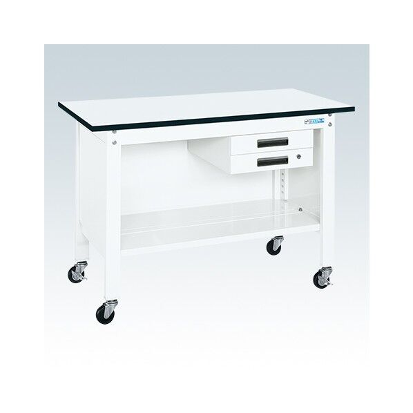 一人用作業台(CP/耐荷重150kg/ポリエステル天板/H810/キャスター付)