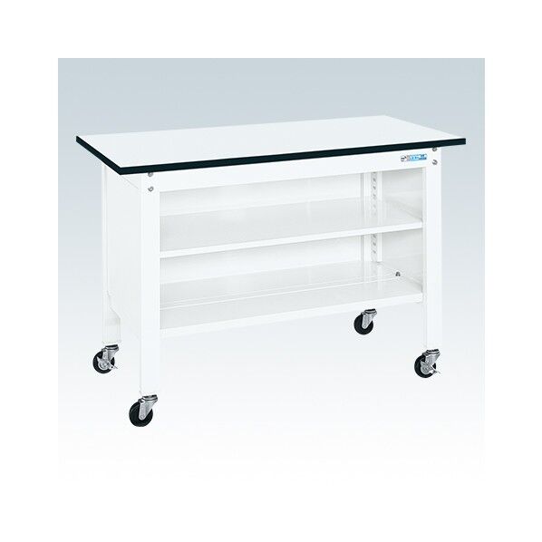 一人用作業台(CP/耐荷重150kg/ポリエステル天板/H810/キャスター付)