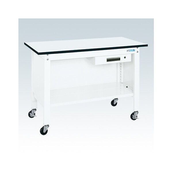 一人用作業台(CP/耐荷重150kg/ポリエステル天板/H810/キャスター付)