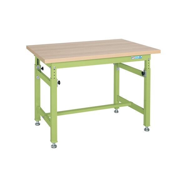 重量高さ調整作業台(TKW/耐荷重500kg/木目メラミン天板/H740~1040)