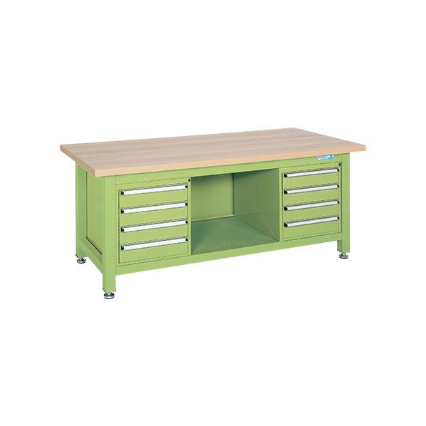 超重量作業台(W/耐荷重3000kg/木目メラミン天板/H740)