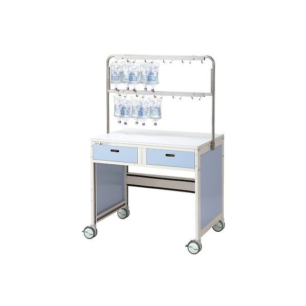 点滴処置車 950×700×1550 ブルースター 8-2167-21 1