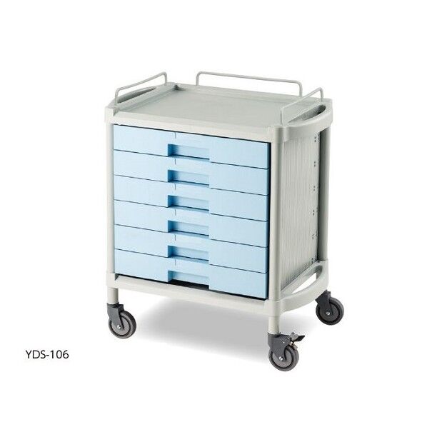 ユーティリティカート 引出浅型6段 745×475×825mm 8-2459-01 1