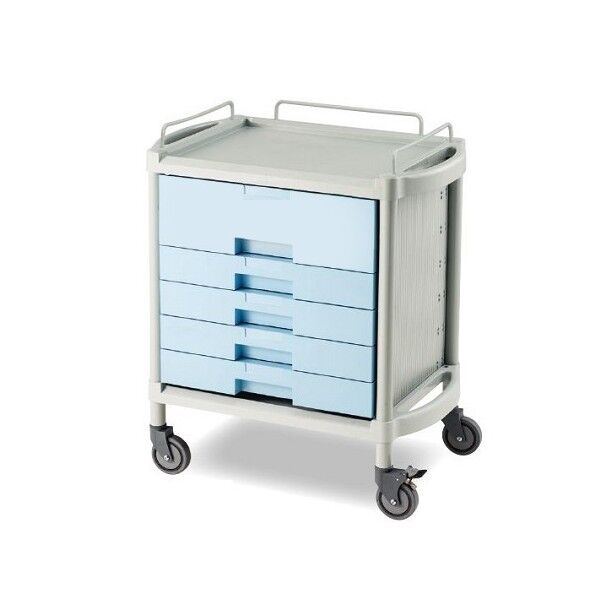 ユーティリティカート 引出浅型4段・深型1段 745×475×850mm 8-2459-02 1