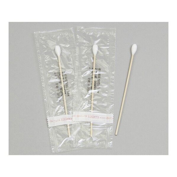 ベスケア ホスピタル綿棒 W265-1本 φ8×152mm 1本/袋×120袋 8-3097-05 1