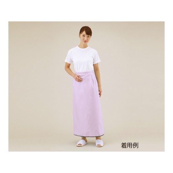 さっと入浴介助エプロン ピンク 8-3966-01 1