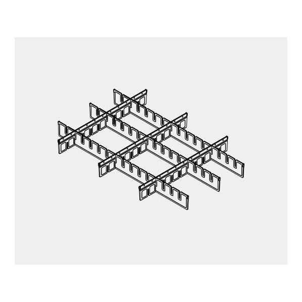 シャッターワゴン用 仕切板セット 浅 8-4811-21 1