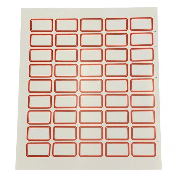 トクラベル 赤 25×40mm 6-703-01 315枚